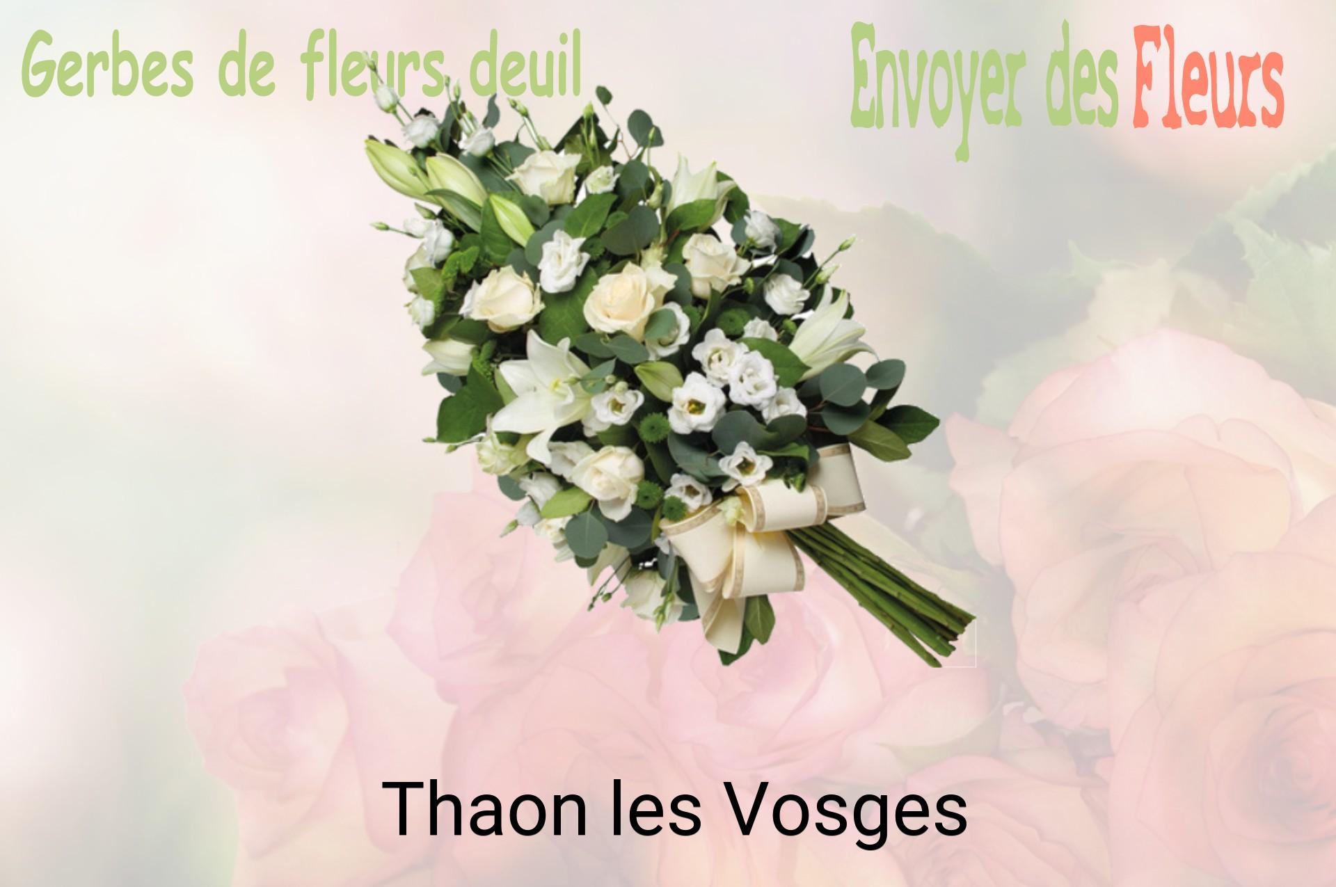 Gerbe de fleurs de deuil livrée à Thaon-les-Vosges